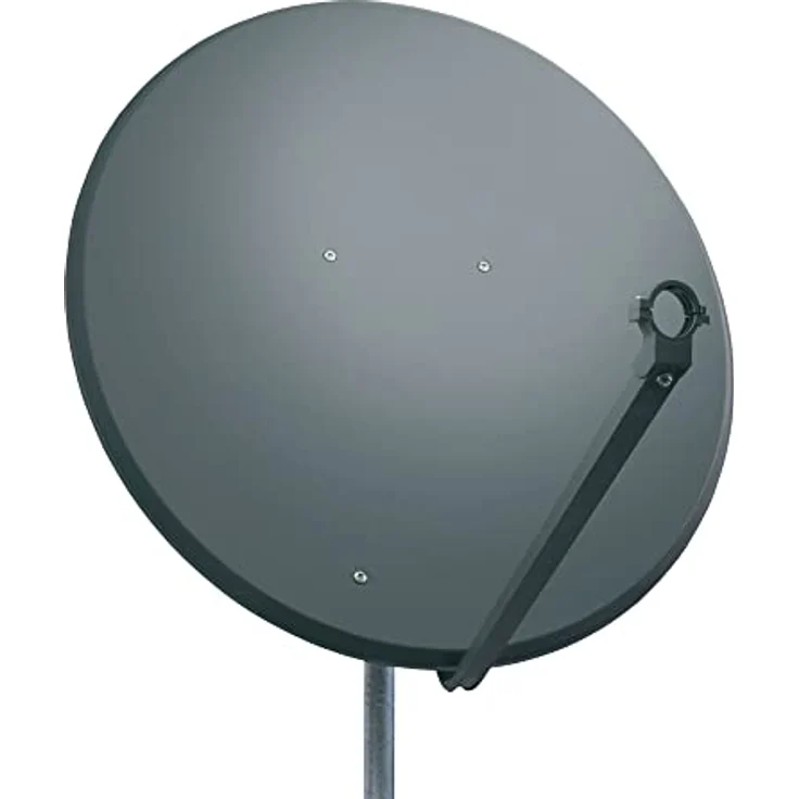 Premium X PXS100 Satellitenschüssel 100 cm, anthrazit, Stahl mit LNB-Tragarm und Masthalterung, für UltraHD 4K Empfang – Bild 1