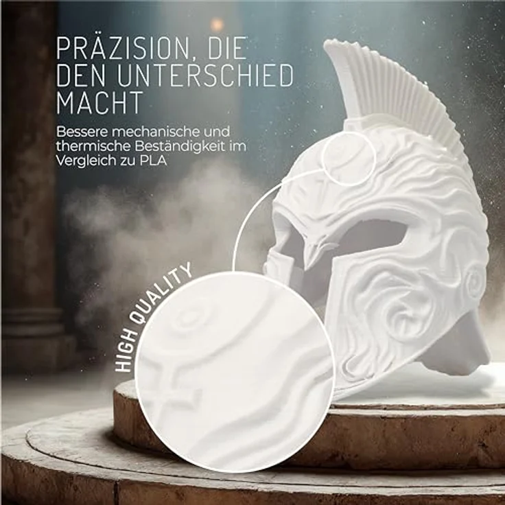 WINKLE PETG Filament 1.75mm Eisweiß, 1kg Spule, FDM-kompatibel, Schlagfest, Maßgenauigkeit +/- 0.05mm, Hergestellt in Europa – Bild 2