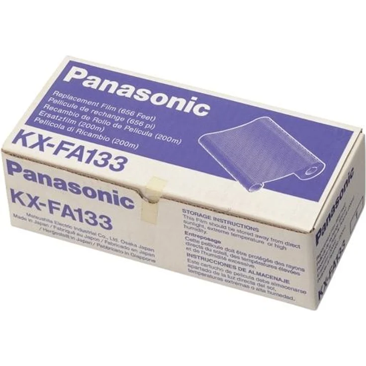 Inkadoo KX-FA133X Ersatzfilm, kompatibel mit Panasonic KX-F1000 Serie, schwarz, hohe Druckkapazität von ca. 666 Seiten – Bild 1