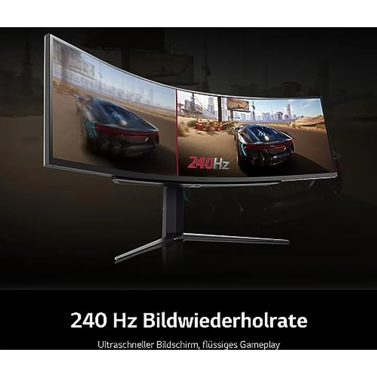 LG Electronics 49GR85DC-B UltraGear Curved Gaming Monitor 49" (123,8 cm), Dual QHD, LED LCD, 5120 x 1440, 32:9, 95% DCI-P3, HDR10, DisplayHDR 1000, 1 ms GtG, 450 cd/m², 240 Hz - Grau – Bild 3