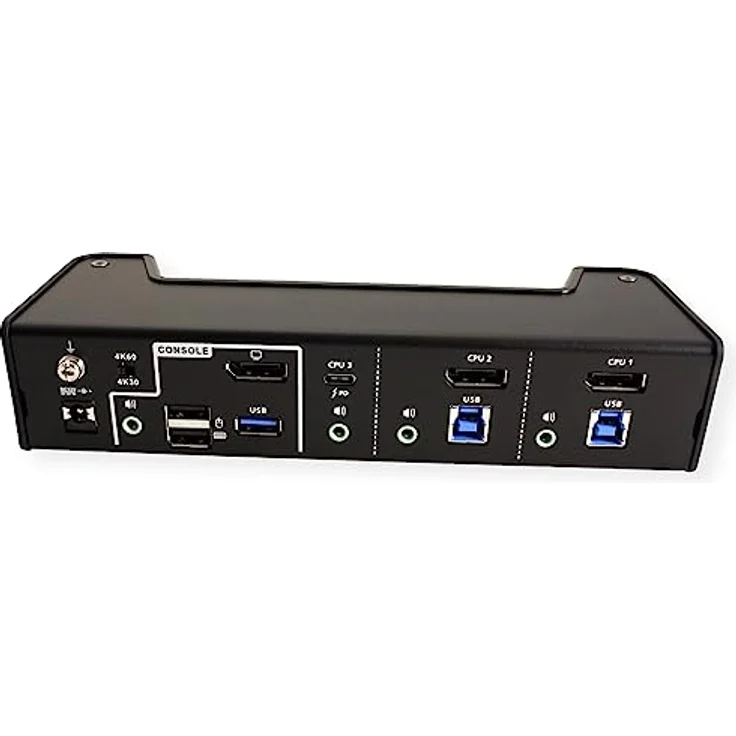 ATEN CS1953 3-Port USB-C DisplayPort Hybrid KVM, Schwarz – Bild 4