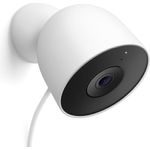 Google Nest Cam (Outdoor, mit Kabel, 2. Generation) – Sicherheitskamera mit 2K-Video und Nachtsicht, funktioniert mit Google Home, Farbe: Snow