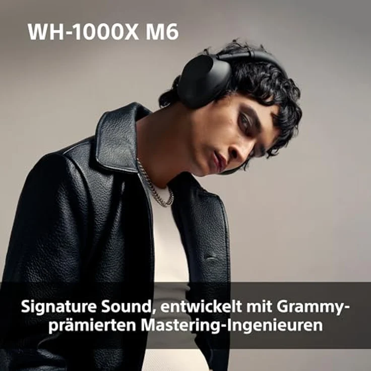 Sony WH-1000XM6P, Over-Ear-Kopfhörer mit Adaptive Noise-Cancelling, Freisprechfunktion, Hi-Res Sound, Multi-Point-Verbindung und Transparenzmodus, schwarz – Bild 6