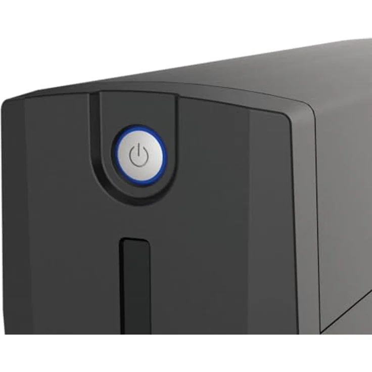 Conceptronic ZEUS07ES 1000 VA 600 W USV, HID USB, AVR, Schuko x 2, RJ45 EIN-/Ausgang, schwarz – Bild 4