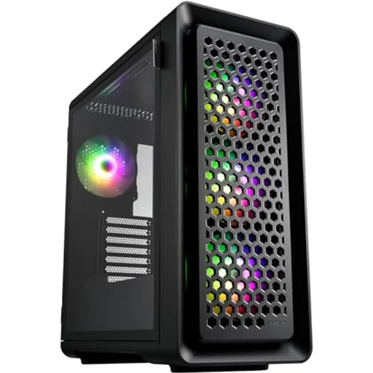 FSP CUT593A Ultra Tower Schwarz, PC-Gehäuse mit ATX, EATX, micro ATX, und Mini-ITX Unterstützung – Bild 1