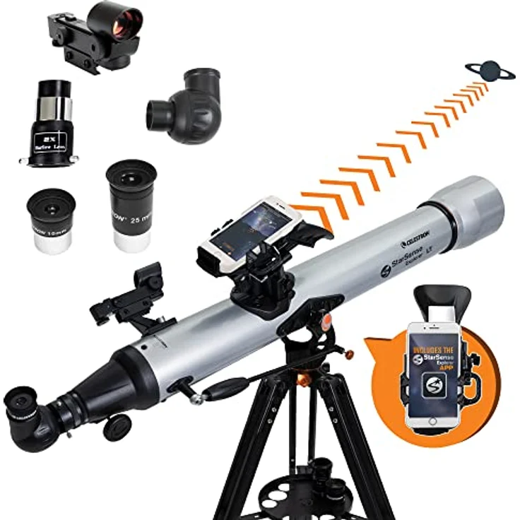 Celestron StarSense Explorer LT 80AZ StarSense Explorer™ LT 80AZ Smartphone App-Enabled Refraktor Teleskop – Bild 1
