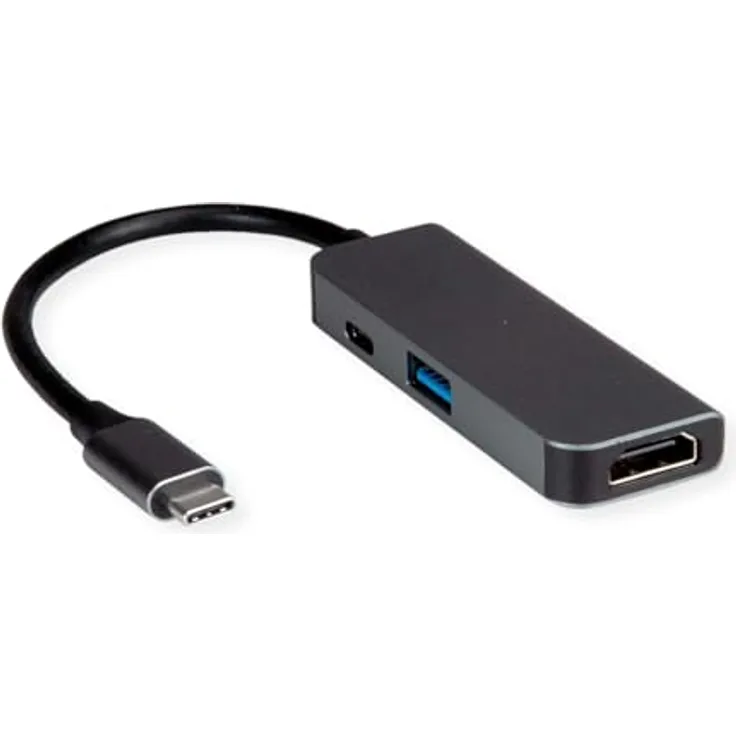 VALUE Display Adapter USB Typ C - HDMI + USB 3.2 Gen 1 A + Typ C PD