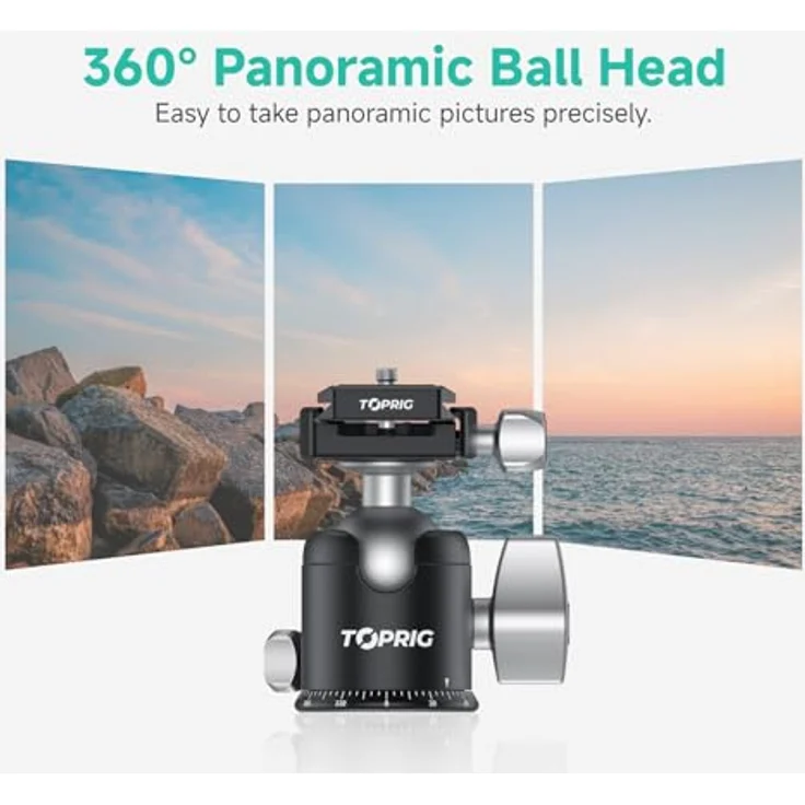 Accsoon Toprig Ball Head Stativhalterung, vielseitig einsetzbar für DSLR-Kameras und Camcorder – Bild 4