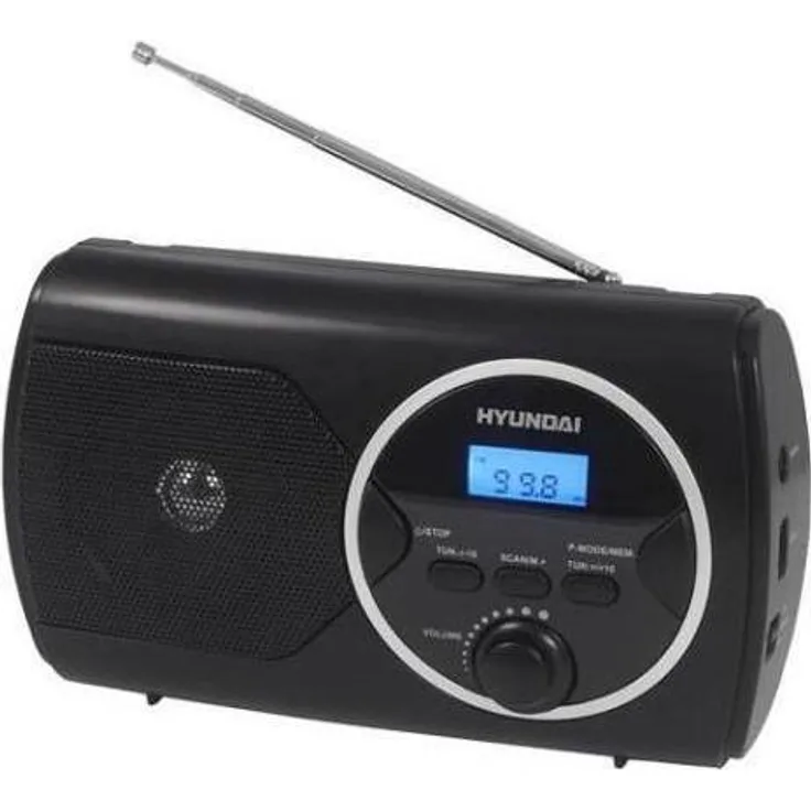 Hyundai RO PR570PLLUB, Schwarz Radio mit hochwertigem Klang und kompaktem Design
