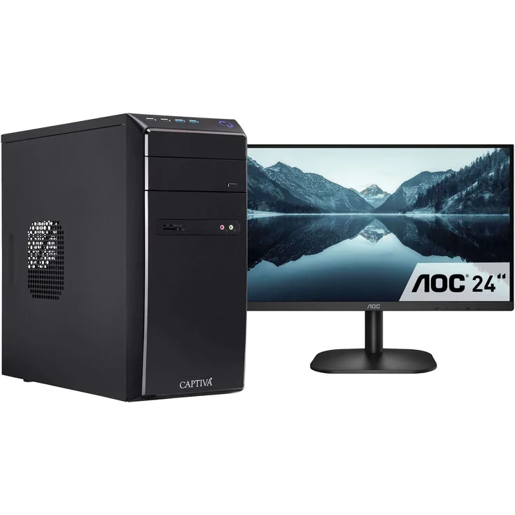 Captiva PC Power Starter R83-045 TFT Bundle (Ryzen 7 8700G/SSD 1TB/32768/WLAN/Windows 11 Pro 64-bit) (83045)