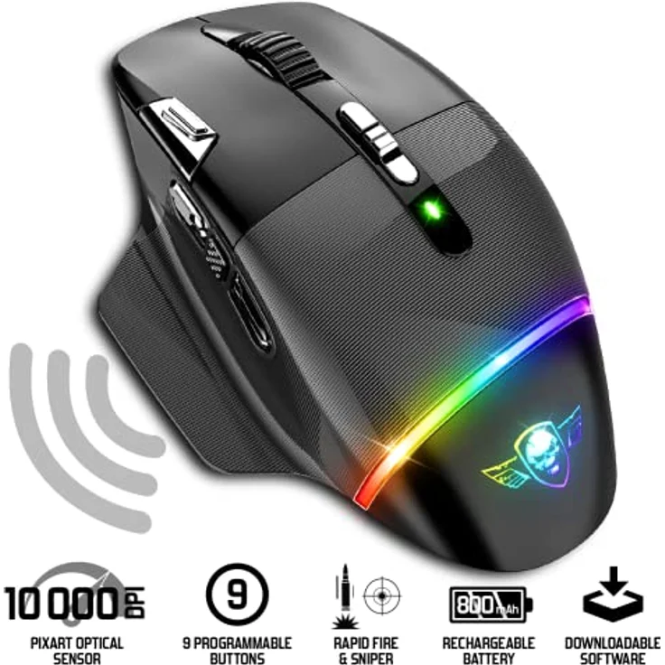 SOG XPERT-M800 Wireless (Kabellos), Maus, Schwarz – Bild 2