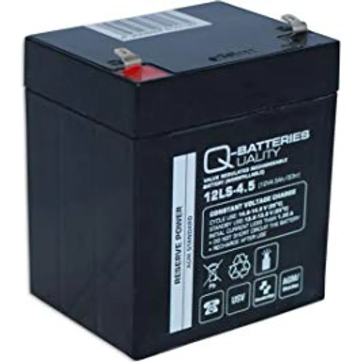 Q-Batteries 12LS-4.5 12V 4,5Ah Blei-Vlies Akku / AGM VRLA