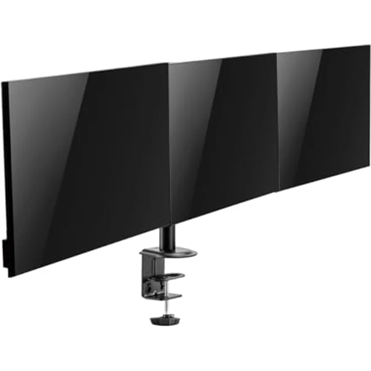 LogiLink Monitorhalterung aus Aluminium für 3 Monitore (17–27"), Armlänge: je 658 mm – Bild 5