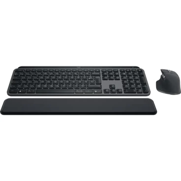 Logitech MX Keys S Combo: MX Master 3S, MX Keys S & MX Palm Rest- Graphit, Französisches AZERTY-Layout – Bild 1