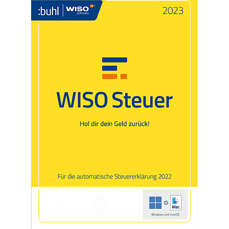 BUHL WISO STEUER 2023, Steuersoftware für 1 Gerät, Download-Version, Unterstützung aller Einkunftsarten, ELSTER-Schnittstelle