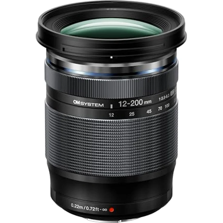 OM SYSTEM M. Zuiko Digital ED 12-200mm F3.5-6.3 Objektiv, 16,6-facher Zoom, spritzwassergeschützt, Schwarz – Bild 1