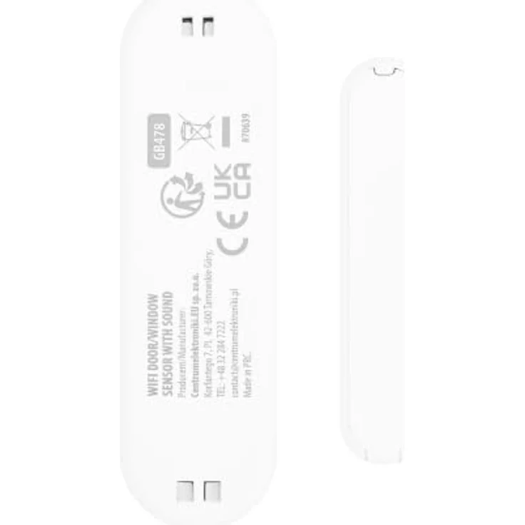 GreenBlue Drahtloser Tür- und Fenstersensor, Smart Home-kompatibel, weiß, 2 Stück, 92 x 21 x 26 mm – Bild 5