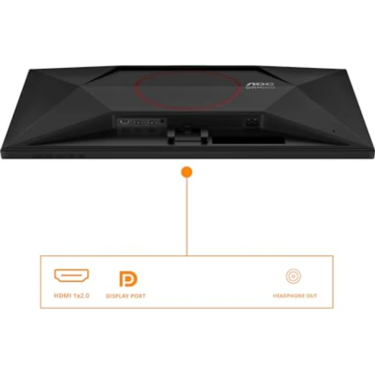 AOC Gaming Q27G42ZE, 27 Zoll Quad HD Gaming Monitor, 240 Hz, 1 ms Reaktionszeit, G-Sync kompatibel, HDR10, schwarz-rot – Bild 4