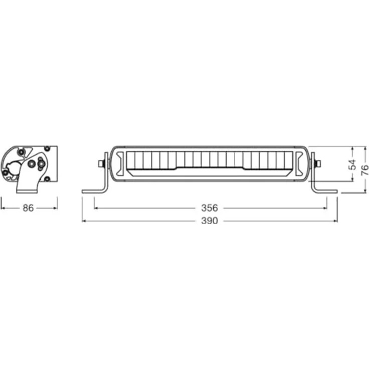 Osram Auto LEDDL110-CB LEDDL110-CB LED vorne (L x B x H) 54 x 390 x 86mm – Bild 7