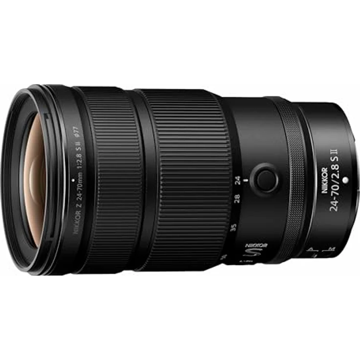 Nikon Nikkor Z 24-70 mm 1:2,8 S II, professionelles Zoomobjektiv mit internem Zoom und schneller Autofokus-Technologie, inkl. HB-117, CL-C2 – Bild 1