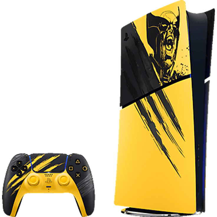 SONY PlayStation®5 Digital Edition Marvel’s Wolverine Battle Yellow Limited Bundle, 825 GB, inkl. DualSense® Wireless-Controller und Gutschein für Marvel's Wolverine