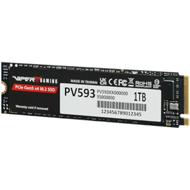 Patriot VIPER PV593, 1TB M.2 2280 PCIe Gen5 x4 SSD mit bis zu 14.000 MB/s, ideal für Gamer und Profis – Bild 2