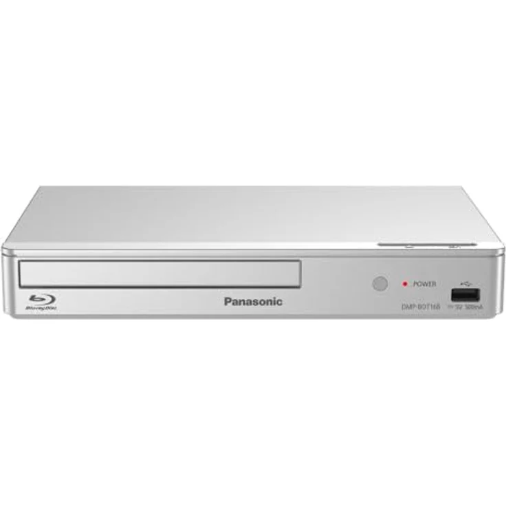 Panasonic DMP-BDT168AG, Full HD 3D Blu-ray-Player mit USB-Wiedergabe, Silber – Bild 1