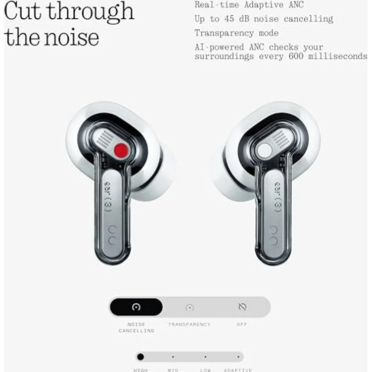 NOTHING Ear (3), In-ear Kopfhörer mit Bluetooth in Weiß – Bild 5