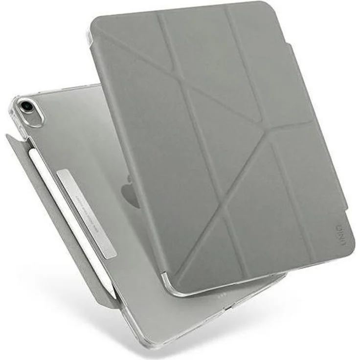Uniq Camden Tablet Case, faltbare Hülle für iPad Air 10.9" (2020), grau mit integriertem Ständer