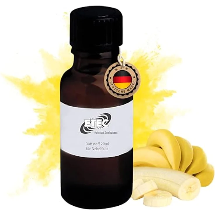 ETEC SMOKE-BANANA DUFTSTOFF für Nebelfluid, 20 ml Bananenduft für Nebelmaschinen, ideal für Party und Events, dosierbar für 5-30 Liter Nebelfluid – Bild 1