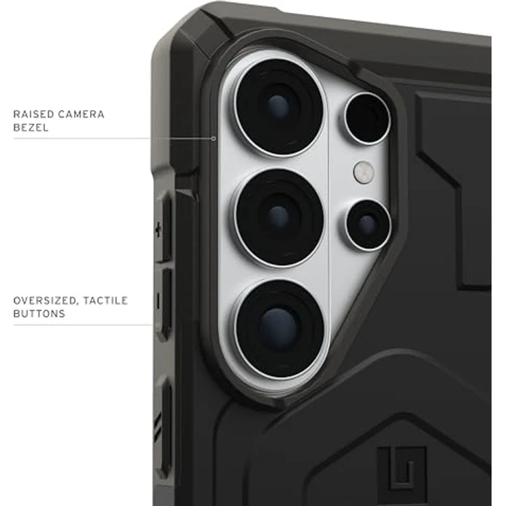 URBAN ARMOR GEAR Pathfinder MS Case für Samsung Galaxy S26 Ultra, sturzfest mit 5,5m Fallschutz, Magnetring, Wireless Charging kompatibel, schwarz – Bild 4