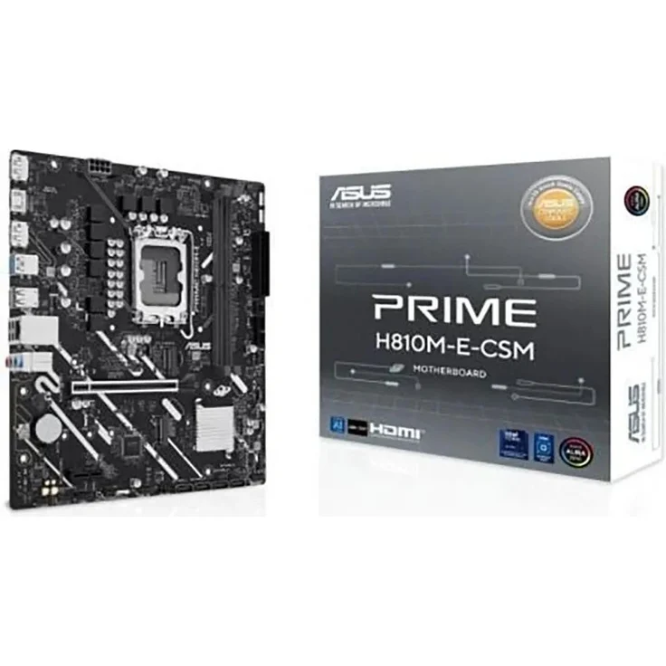 Asus PRIME H810M-E-CSM, Micro-ATX Mainboard mit Intel H810, LGA1851, DDR5, PCIe 4.0 und RGB-Beleuchtung – Bild 1