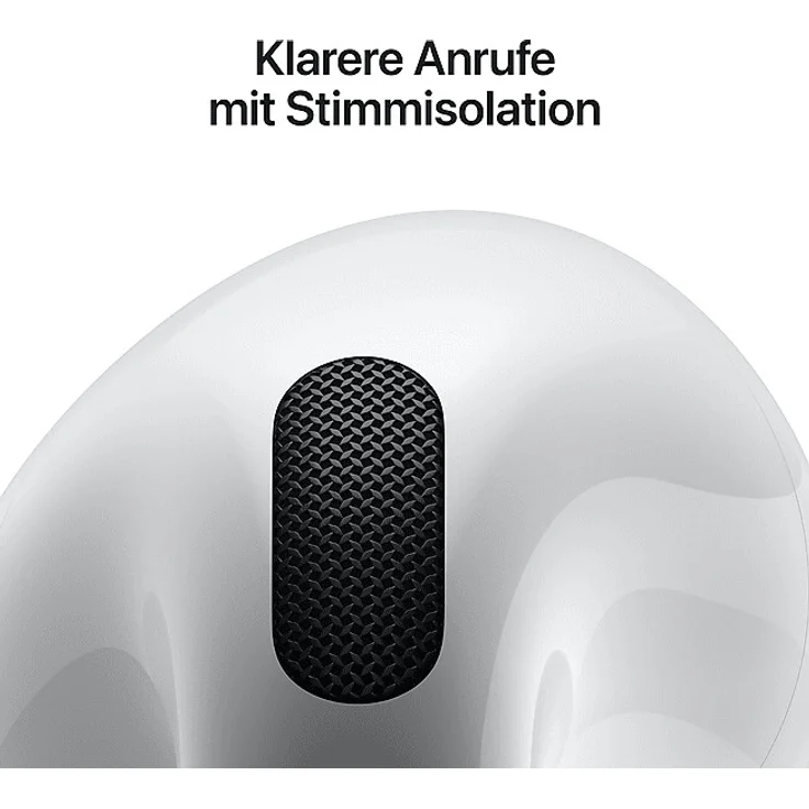 Apple AirPods 4. Generation (2024) mit USB-C Ladecase True Wireless In-Ear-Kopfhörer mit Bluetooth, Mikrofon, weiß – Bild 7