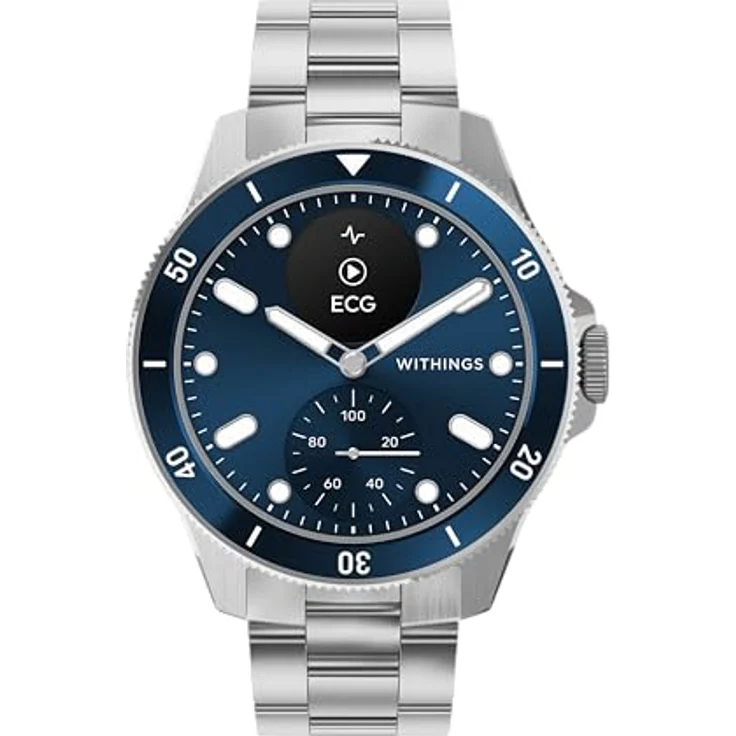 Withings ScanWatch Nova, Hybrid Smartwatch Herzgesundheit für M&F - EKG, SPO2, Temperaturüberwachung, Schlaftracking, Atemwegsgesundheit, Zyklustracking, 30 Tage Akkulaufzeit, iOS & Android – Bild 1