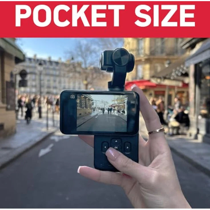 AgfaPhoto Realimove MC3X Mini-Kamera, 3 Achsen stabilisiert, Full-HD-Video, WiFi, Lithium-Akku, Schwarz – Bild 5