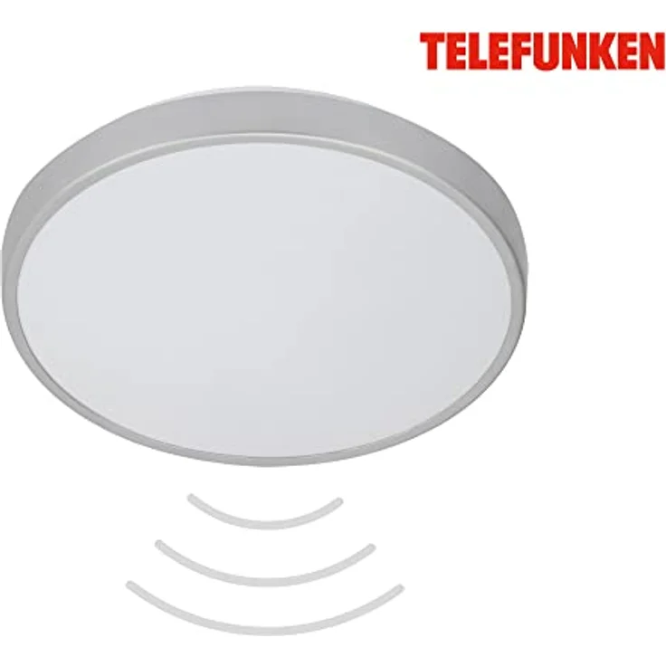 TELEFUNKEN - Led Deckenlampe Mit Bewegungsmelder Innen, 8M Reichweite, Neutralweiß, Timer, 29 Cm, 12 W, 1200 Lm, Silberfarbig – Bild 3