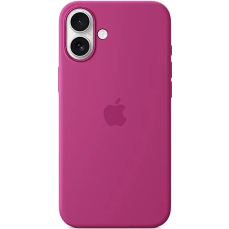 Apple iPhone 16 Plus Silikon Case mit MagSafe – Fuchsia, Schutzhülle aus recyceltem Silikonmaterial mit integrierter Kamera-Steuerung – Bild 4