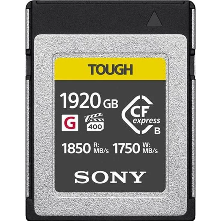 Sony CFexpress-Speicherkarte Type B CEB-G (1920 GB), hochbelastbar mit 1.750 MB/s Schreibgeschwindigkeit und VPG400-Zertifizierung