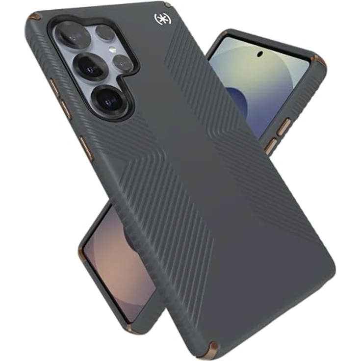 Speck Samsung Galaxy S25 Ultra Hülle – Magnet-Hülle mit 3,5 m Fallschutz, rutschfesten Griffen, erhöhtem Display- und Kamera-Schutz, Presidio 2 Grip – Magsafe kompatibel (1 Stück) – Bild 1