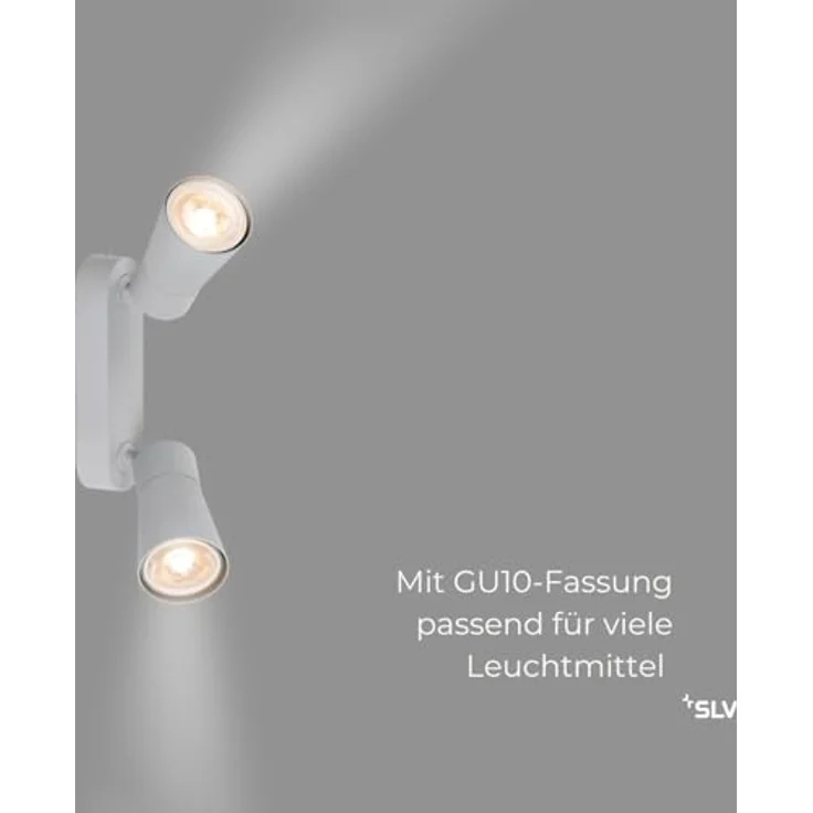 SLV PURI 2.0 CONE, Decken- und Wandleuchte in Grau, dreh- und schwenkbar, industrieller Look – Bild 3