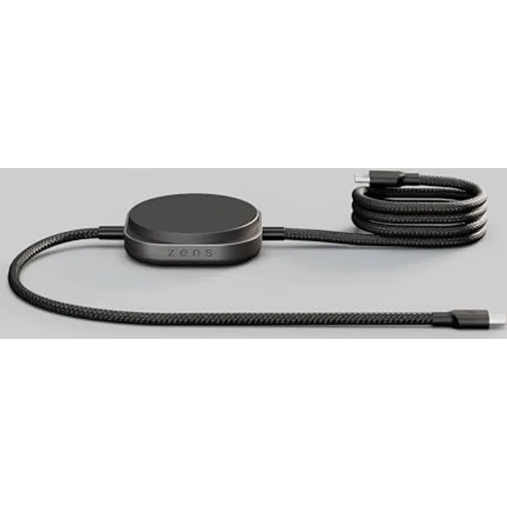 ZENS Induktions-Ladegerät ZECC05B, Qi2-zertifiziertes 15 W Schnellladen, USB-C®, schwarz