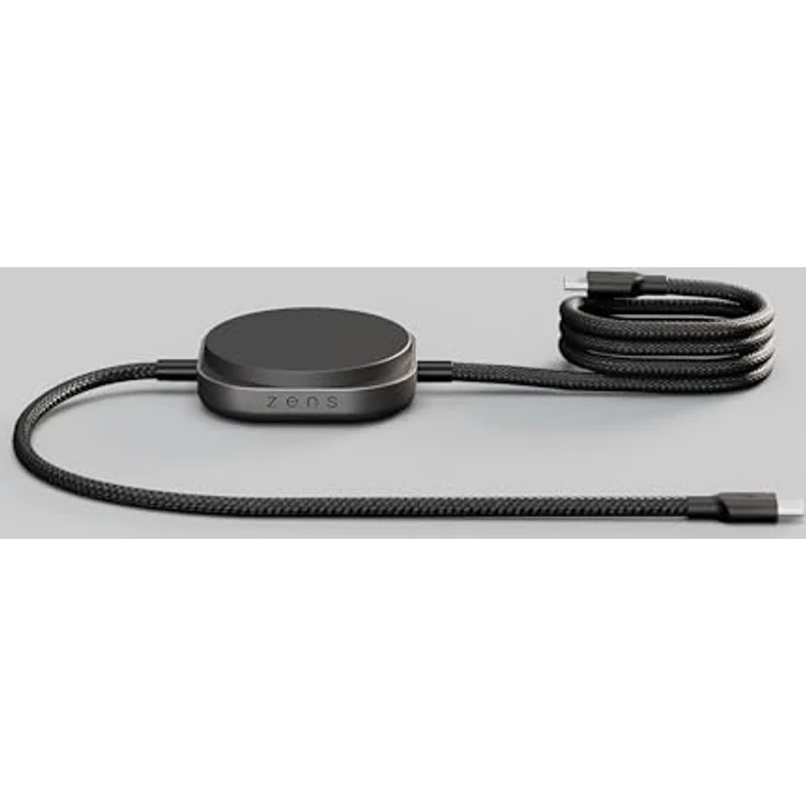 ZENS Induktions-Ladegerät ZECC05B, Qi2-zertifiziertes 15 W Schnellladen, USB-C®, schwarz – Bild 1