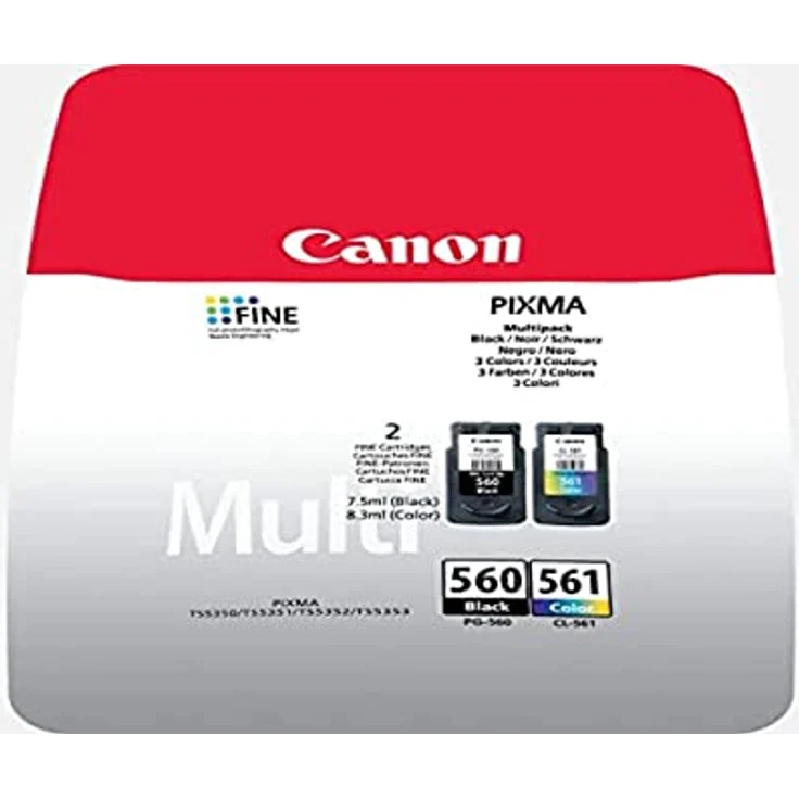 CANON CRG PG-560-CL-561 MULTI BL SEC Ink Value Pack Black & Colour Cartridges – Bild 2