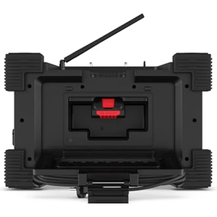 PerfectPro Baustellenradio ROCKHART Bosch 18V, das grösste und stärkste Baustellenradio aller Zeiten, kompatibel mit Bosch Professional 18V Akku - Schwarz – Bild 4