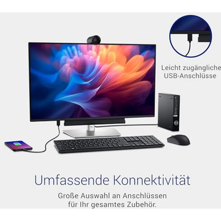Dell P2725H 27" FHD IPS Monitor, 1920 x 1080, 100Hz, 8ms, TÜV Rheinland Eye Comfort – Bild 4