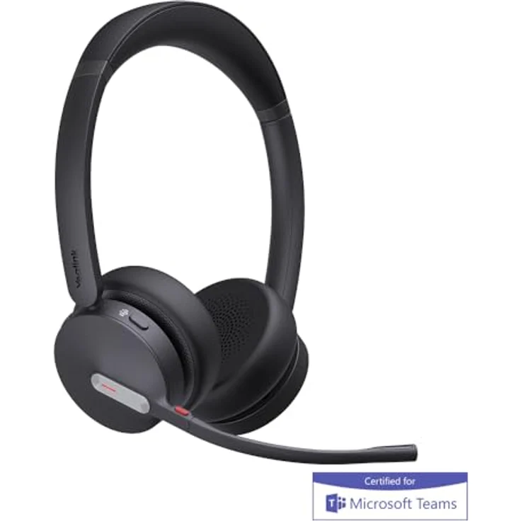 Yealink BH70 Dual Teams USB-C/A Bluetooth Wireless Headset mit Ständer - 1208701, 3-Mikrofon-Rauschunterdrückung, 35 Stunden Akkulaufzeit – Bild 3