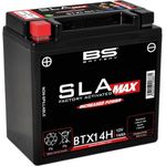 BS Battery SLA Max BTX14H, Wartungsfreie und werkseitig aktivierte Batterie für Harley-Davidson, extrem vibrationsbeständig, wartungsfrei, erhöhte Leistung, Montage in allen Positionen
