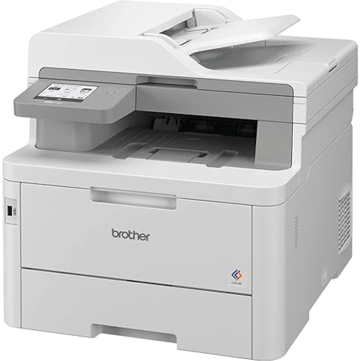 Brother MFC-L8340CDW Professionelles und kompaktes 4-in-1 Farb-LED-Multifunktionsgerät (Drucker, Scanner, Kopierer, Fax, 30 Seiten/Min.) weiß/grau – Bild 2