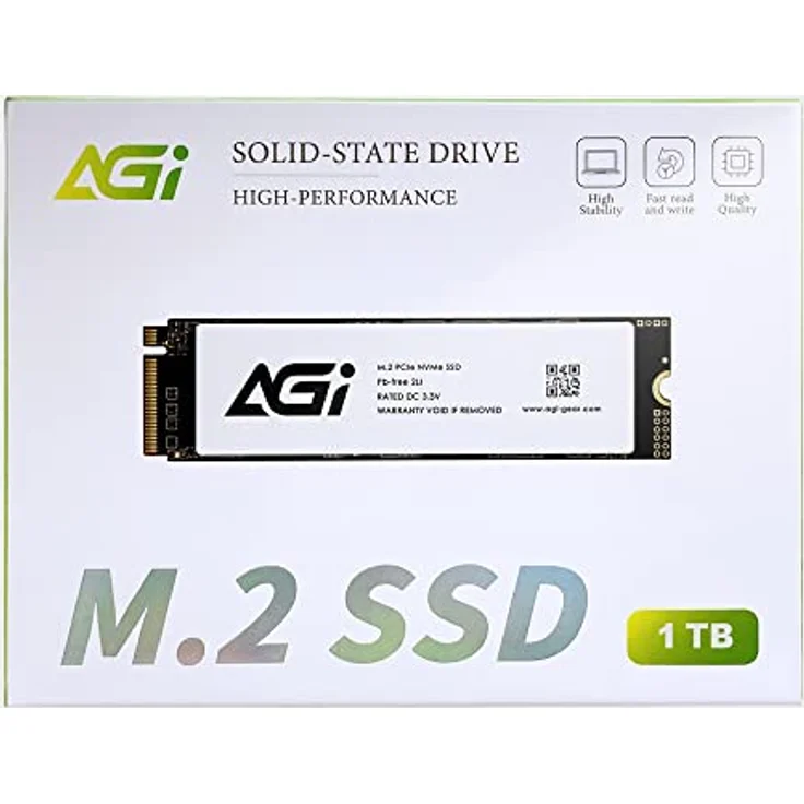 AGI TECHNOLOGY Festplatten Modell AGI SSD INTERNE M.2 1TB PCIE 2280 GEN. 3X4 LESEN/SCHREIBEN 2570/2070 MBPS – Bild 2