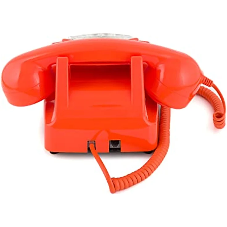GPO 746ROTARYORA Retro Telefon mit Wählscheibe im 70er Jahre Design - Orange – Bild 5